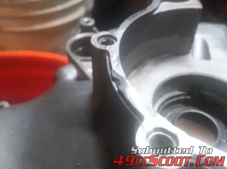 Damaged Crankcase Surface